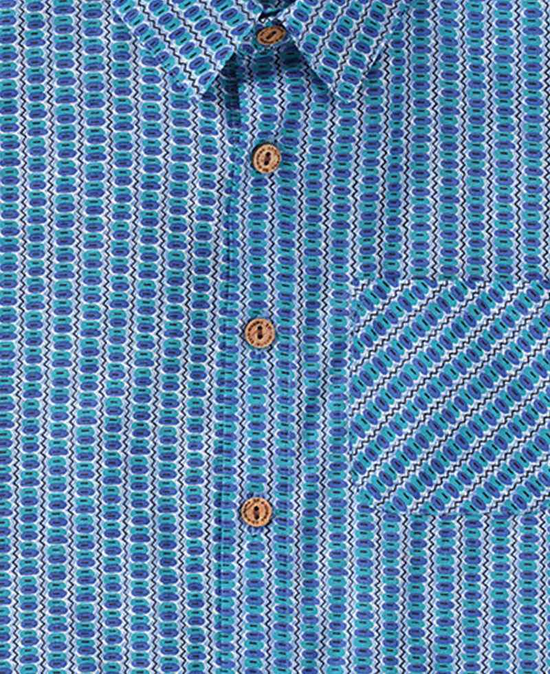 Boys Full Sleeves Block Printed Shirt