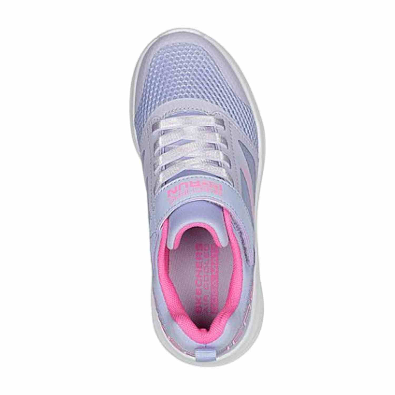 Lavender-Hot-Pink Girls Go Run Elevate-Up Step Running Shoes