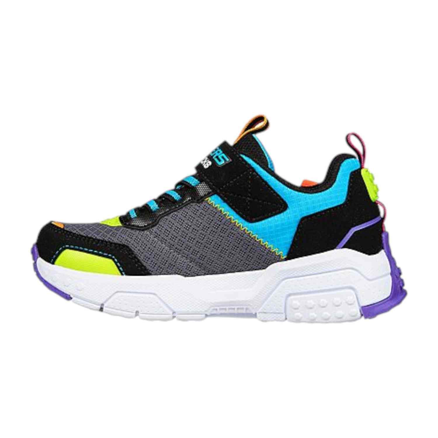 Black-Multi Boys Brick Kicks 2.0 Running Shoes