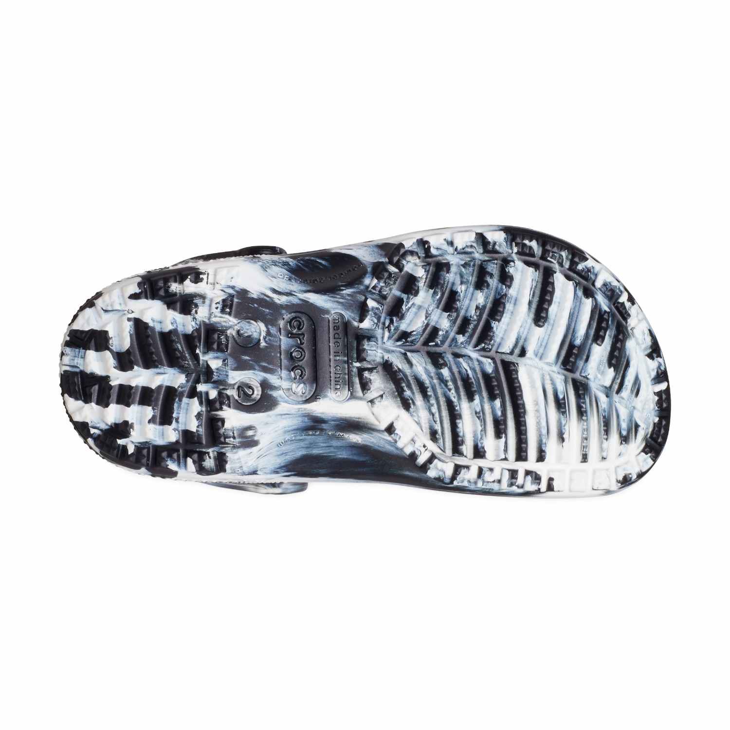 Classic Marbled Unisex Black White Clogs