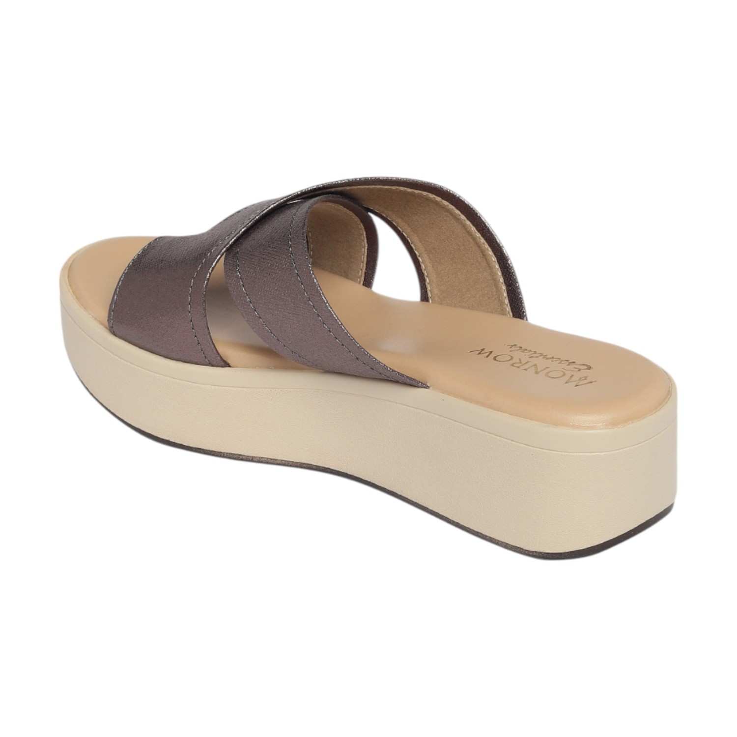 Monrow Aadhya Gun Metal Wedge