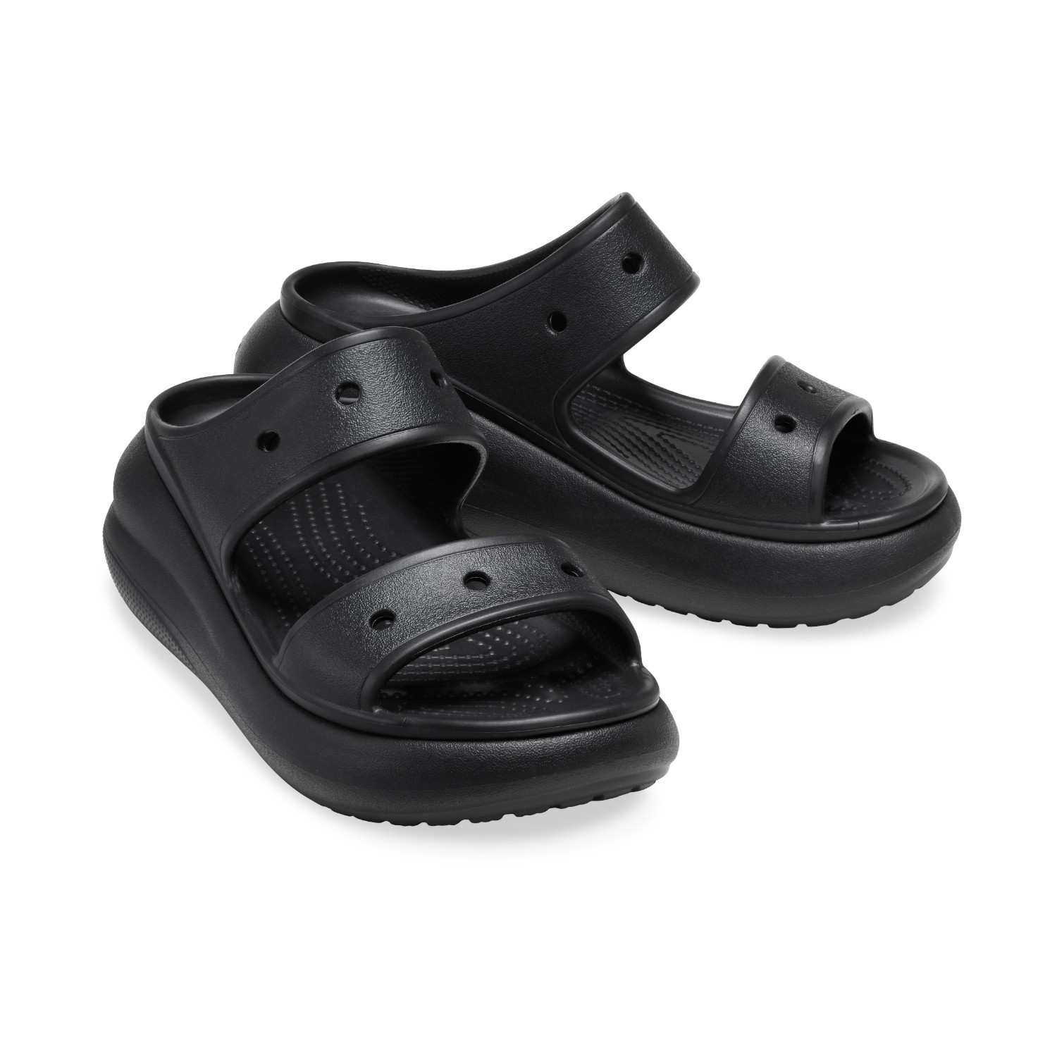 Crush Black Unisex Sandal