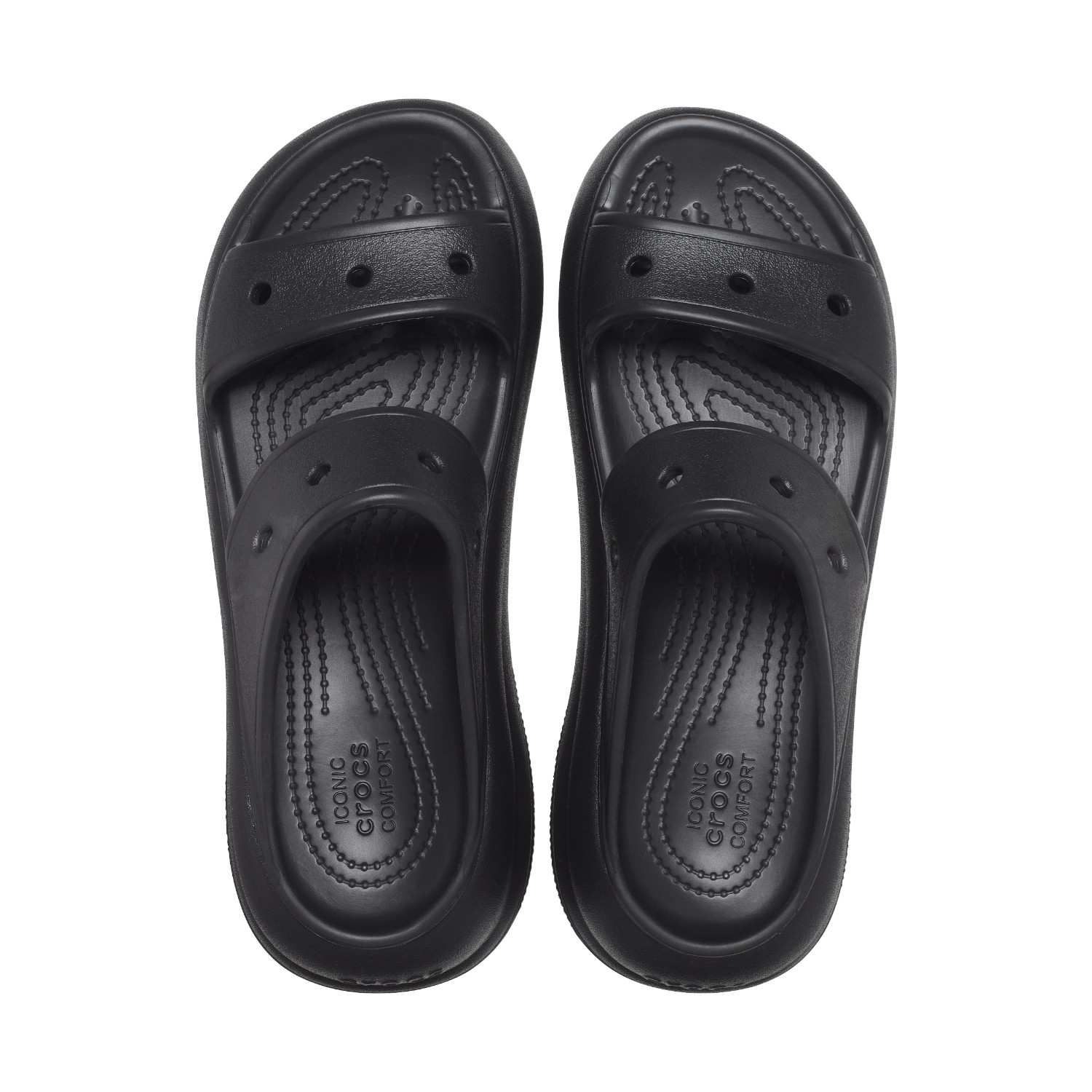 Crush Black Unisex Sandal