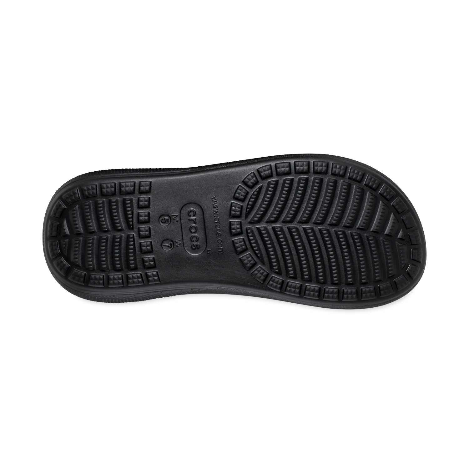 Crush Black Unisex Sandal