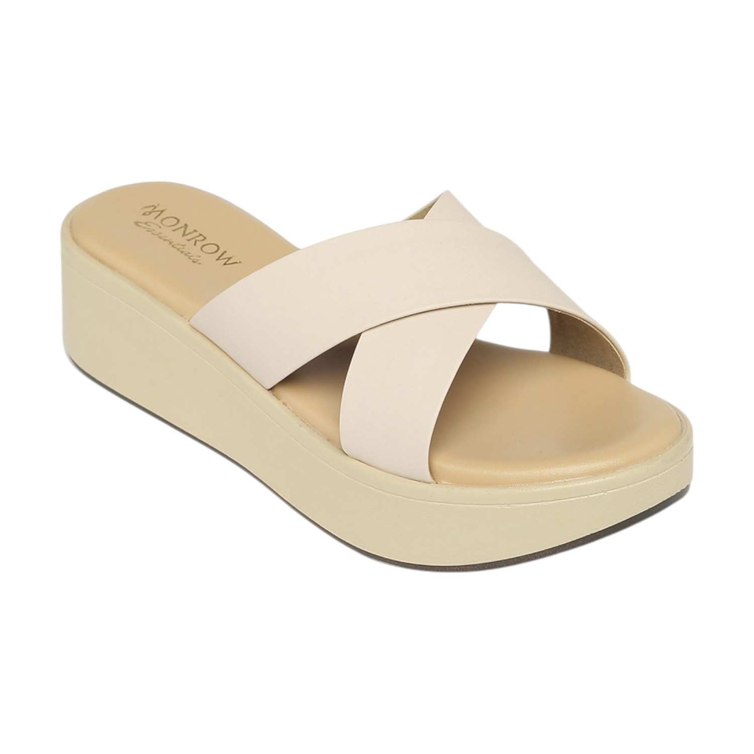 Monrow Siya Cream Wedge