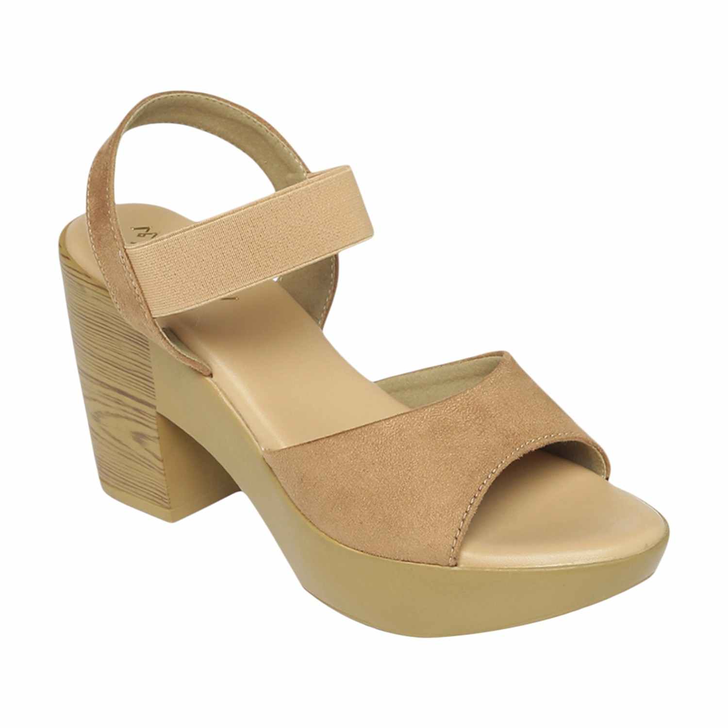 Monrow Dhriti Beige Platform Heels