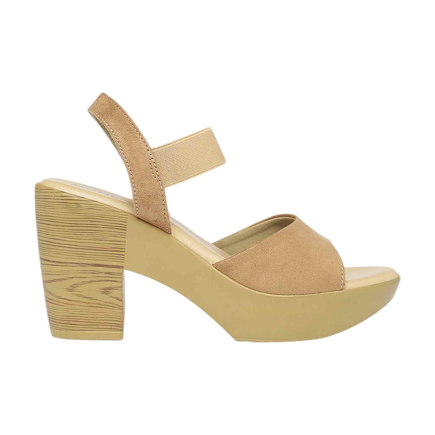 Monrow Dhriti Beige Platform Heels