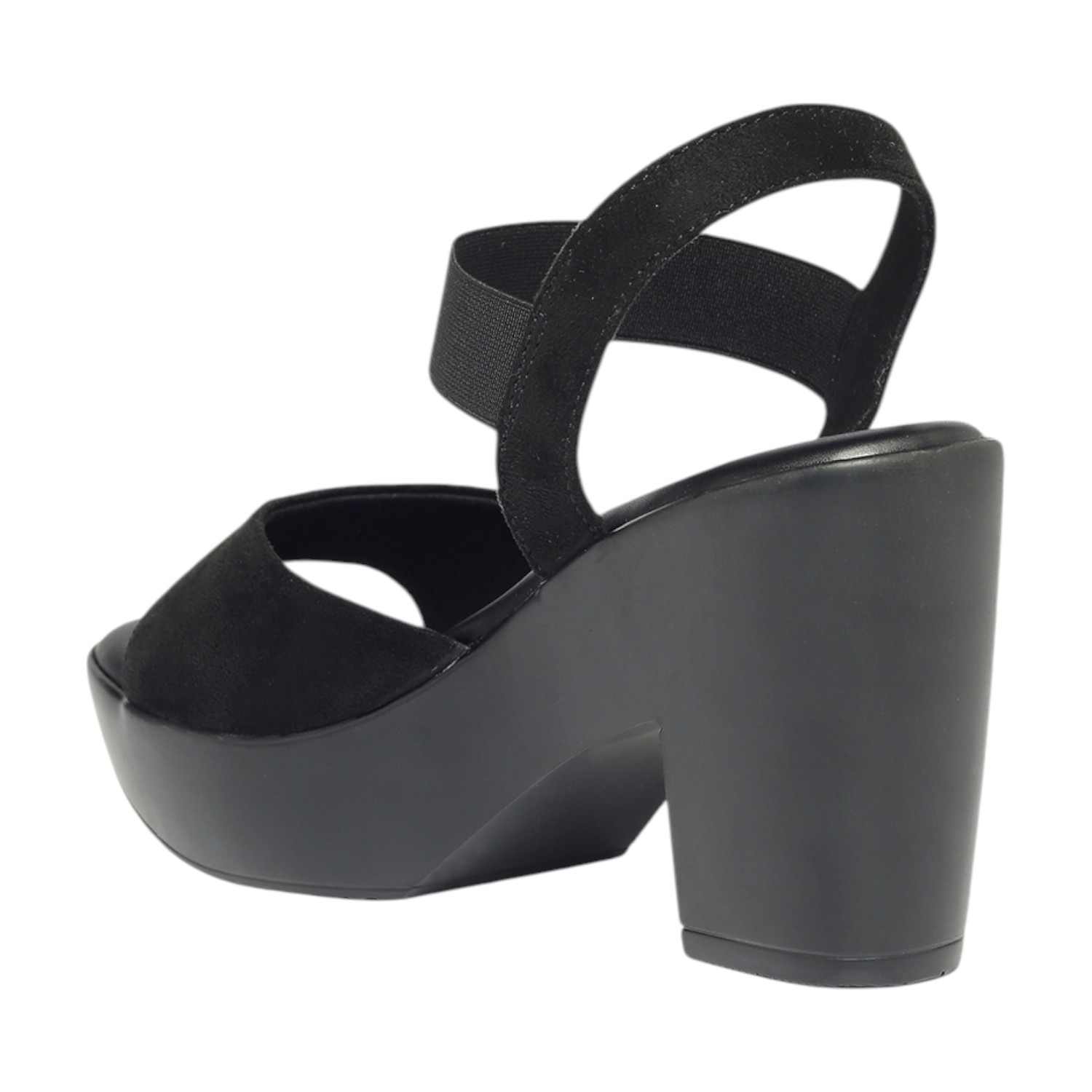 Monrow Dhriti Black Platform Heels