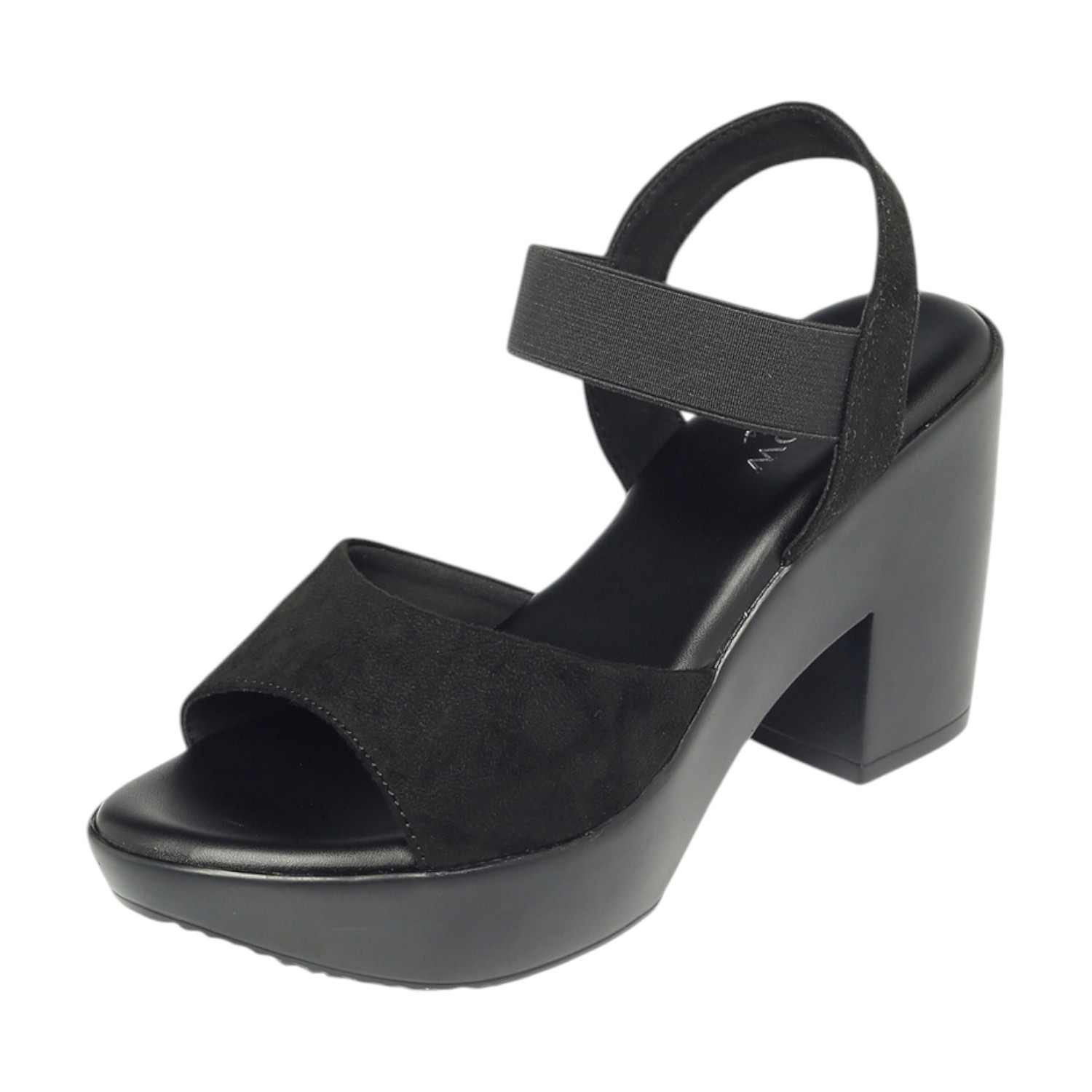 Monrow Dhriti Black Platform Heels