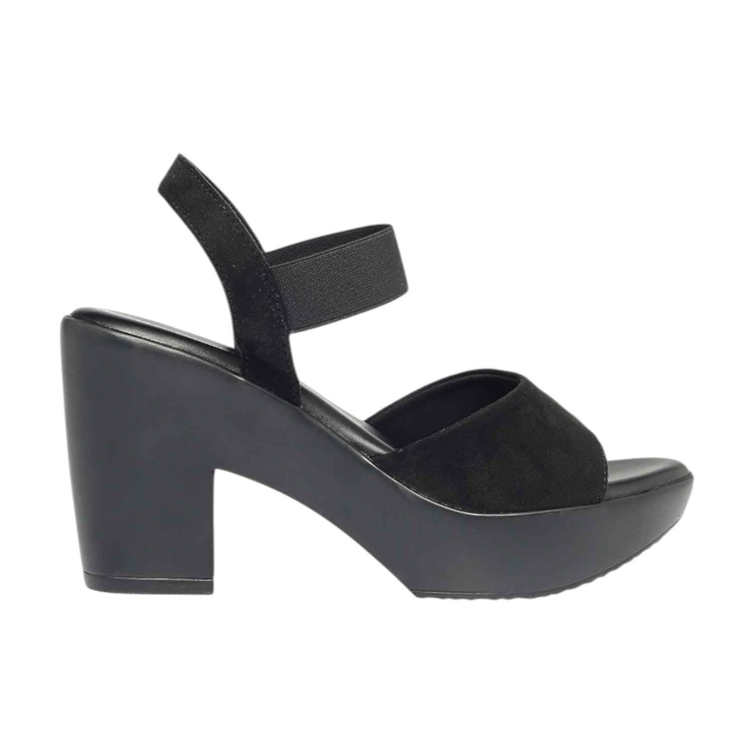 Monrow Dhriti Black Platform Heels
