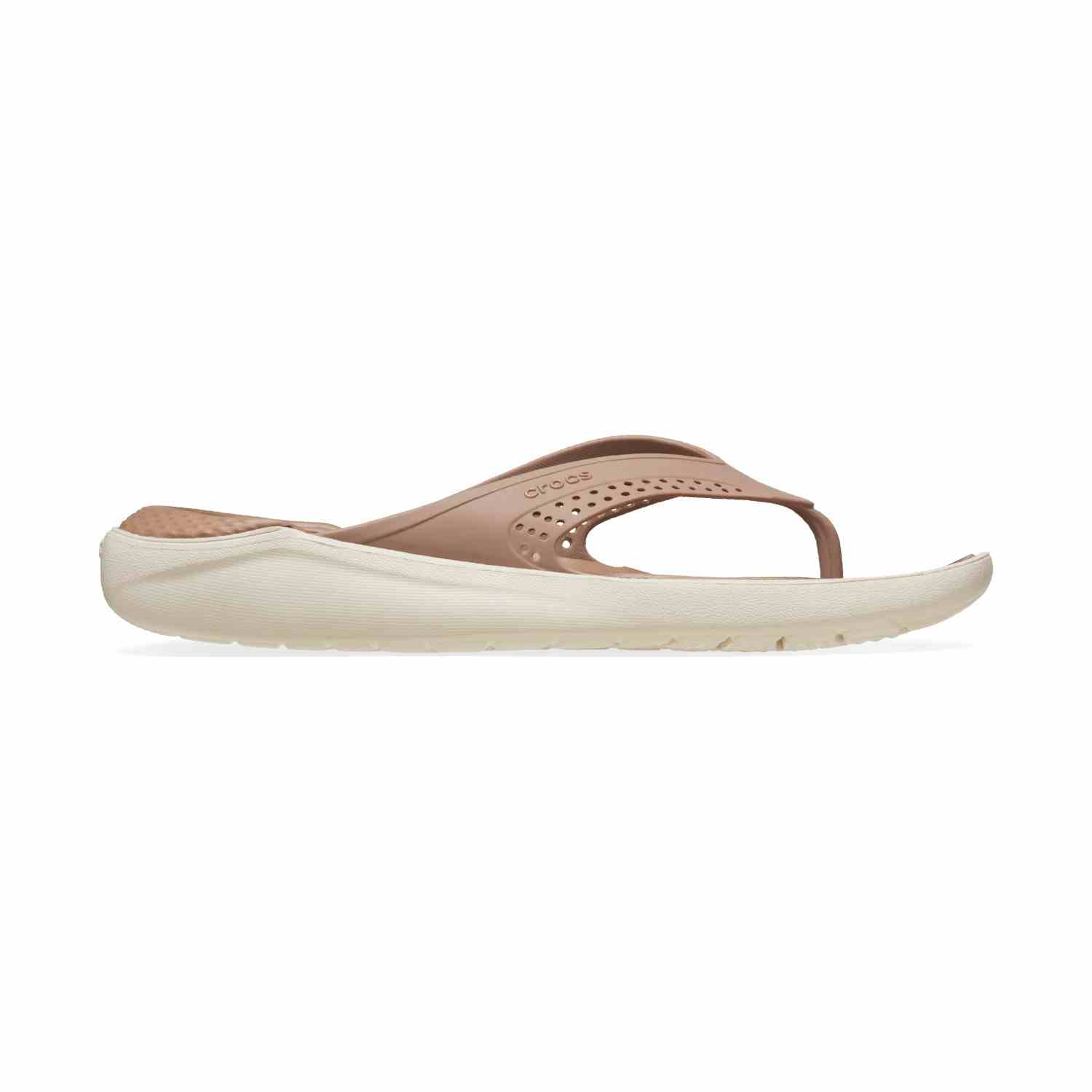 LiteRide Flip Flops for Men Brown Comfort