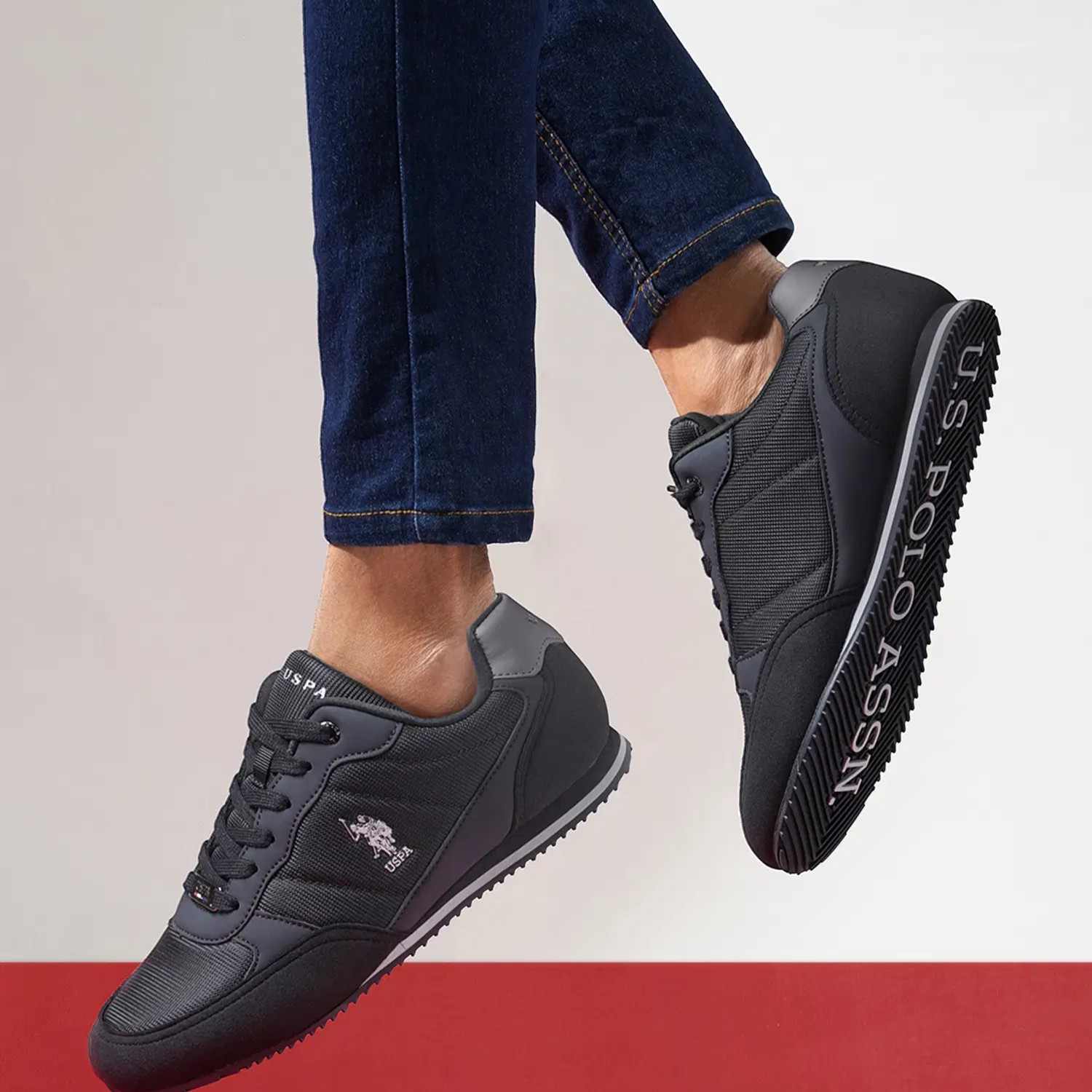 Men Eliza 2.0 Black Work Casuals Lace Up Shoes