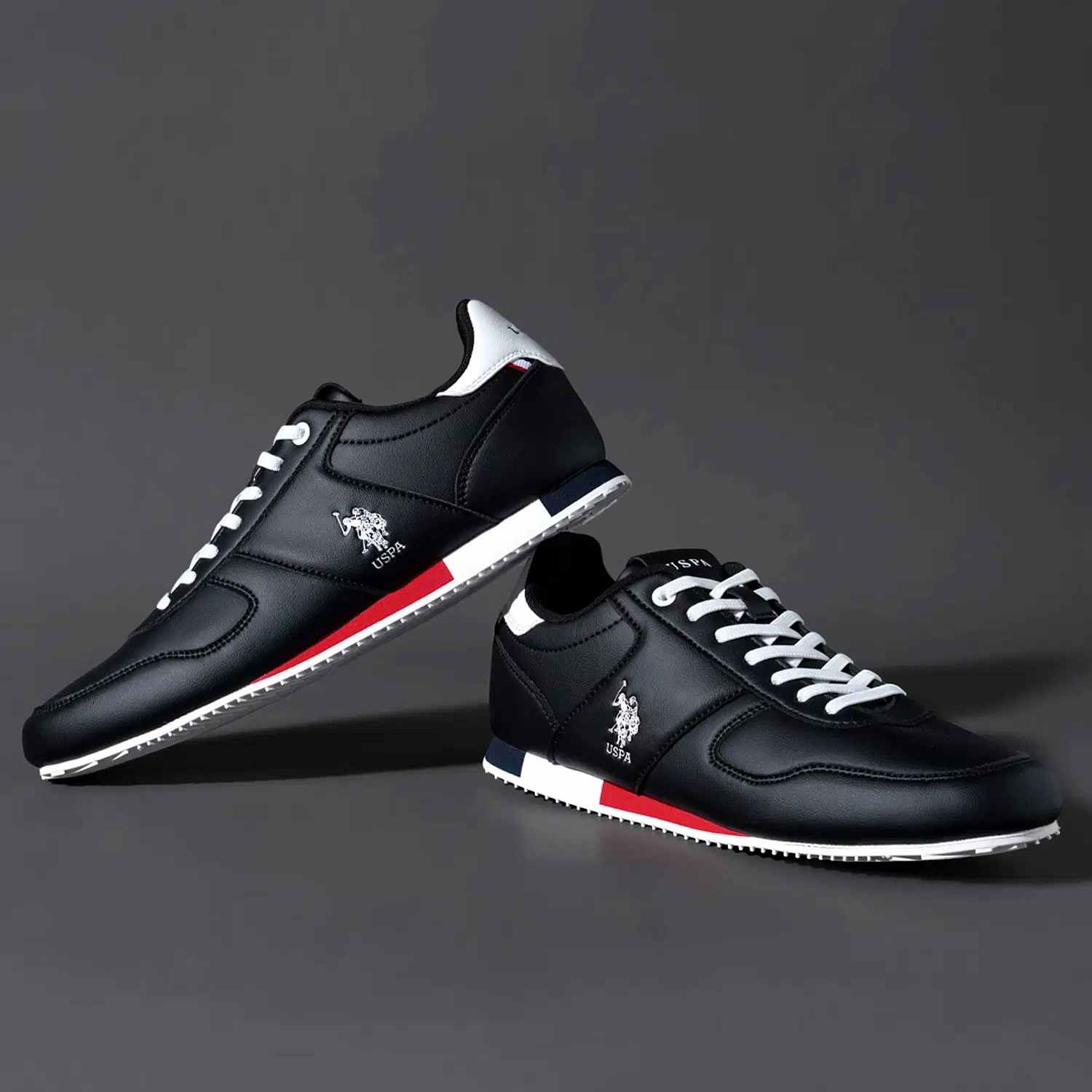 Men Sorrento 3.0 Black Retro Sneakers