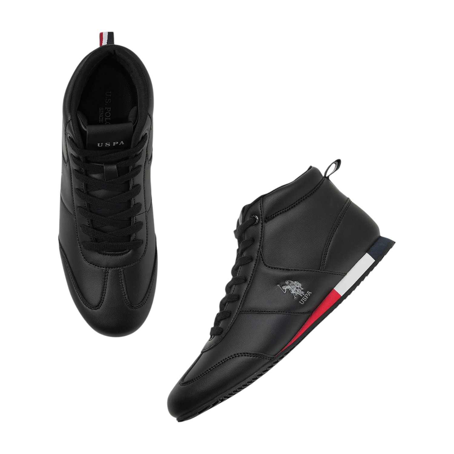 Men Rentso 2.0 Black Retro Mid Top Sneakers