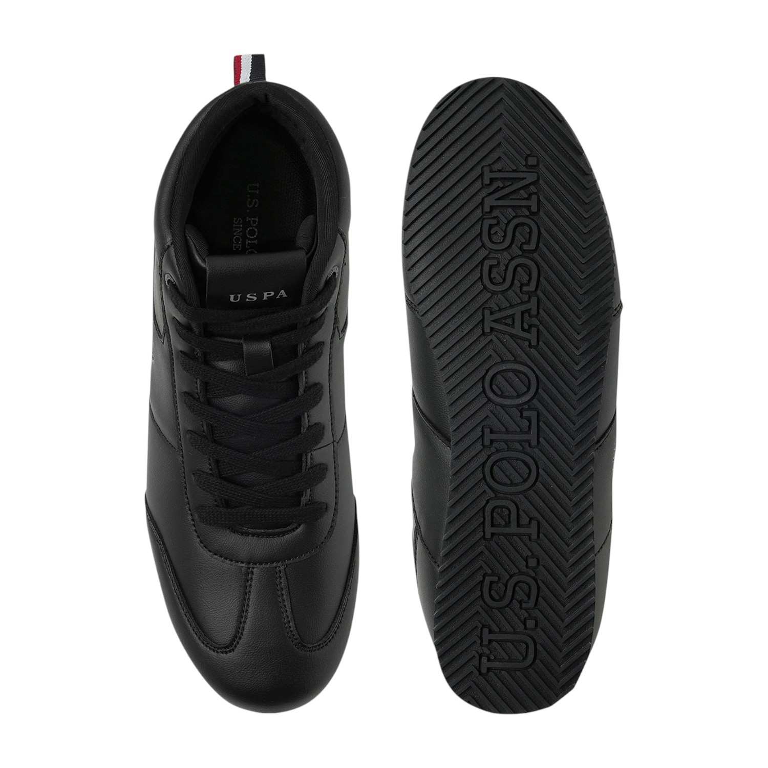 Men Rentso 2.0 Black Retro Mid Top Sneakers