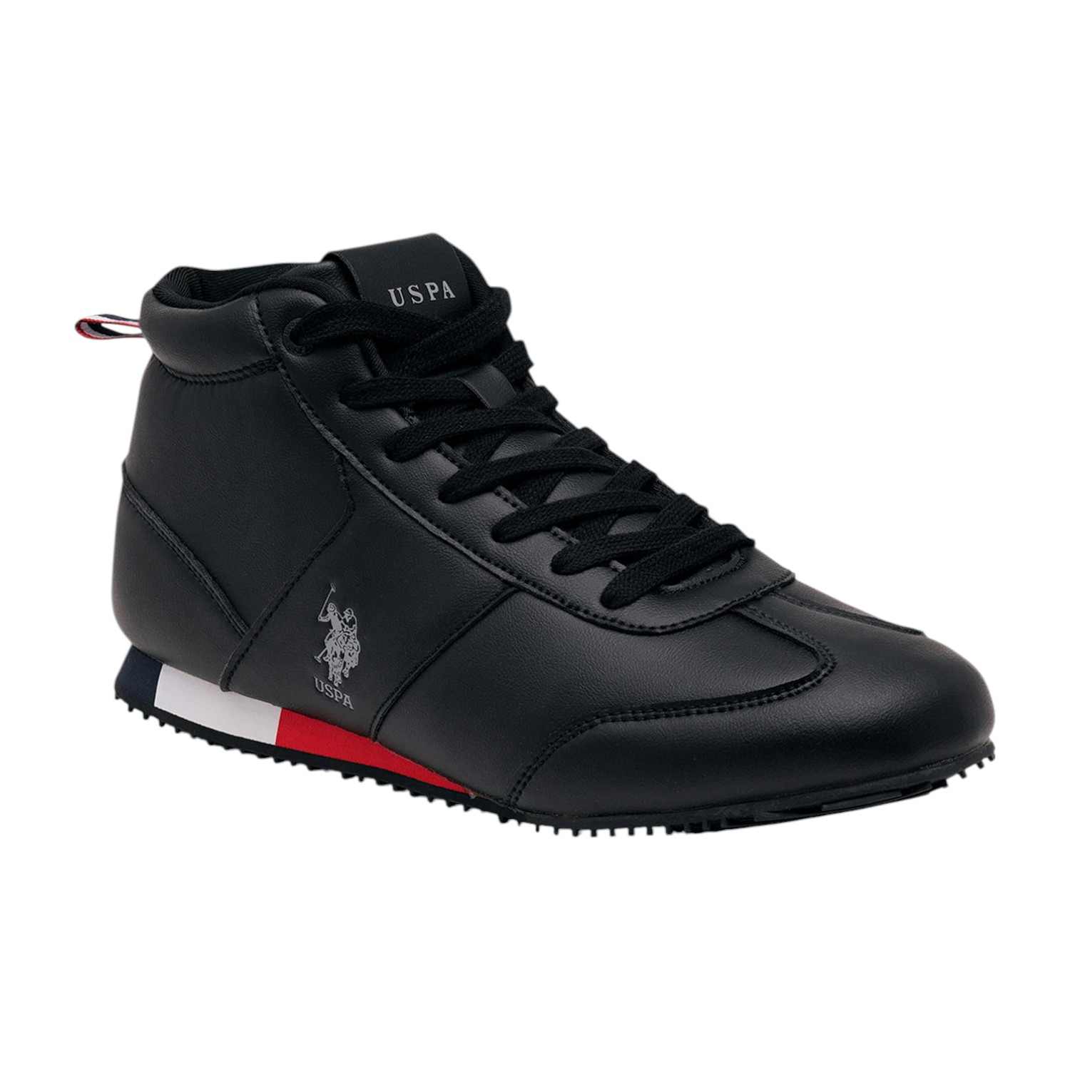 Men Rentso 2.0 Black Retro Mid Top Sneakers