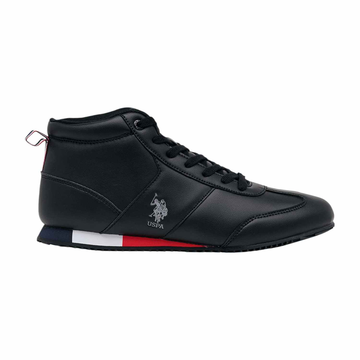 Men Rentso 2.0 Black Retro Mid Top Sneakers