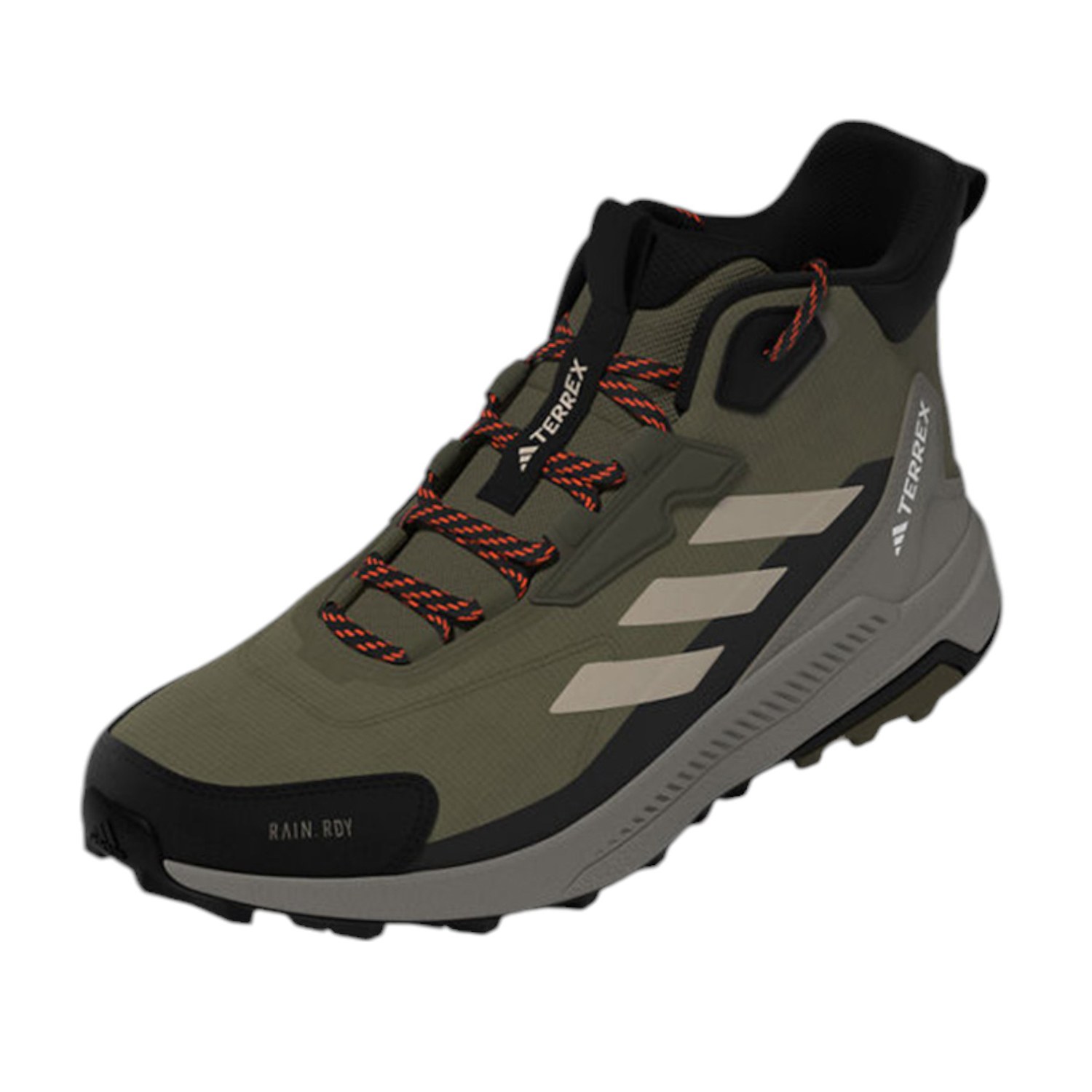 Men Terrex Anylander Mid Rain.Rdy Hiking Shoes Olive Green
