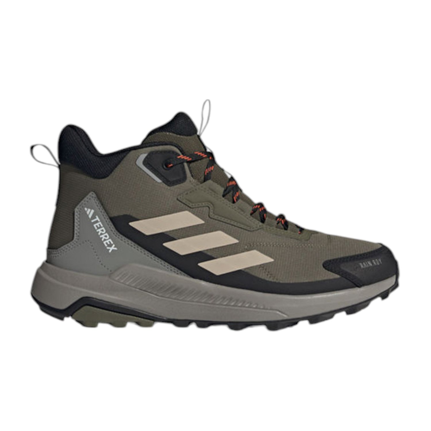 Men Terrex Anylander Mid Rain.Rdy Hiking Shoes Olive Green