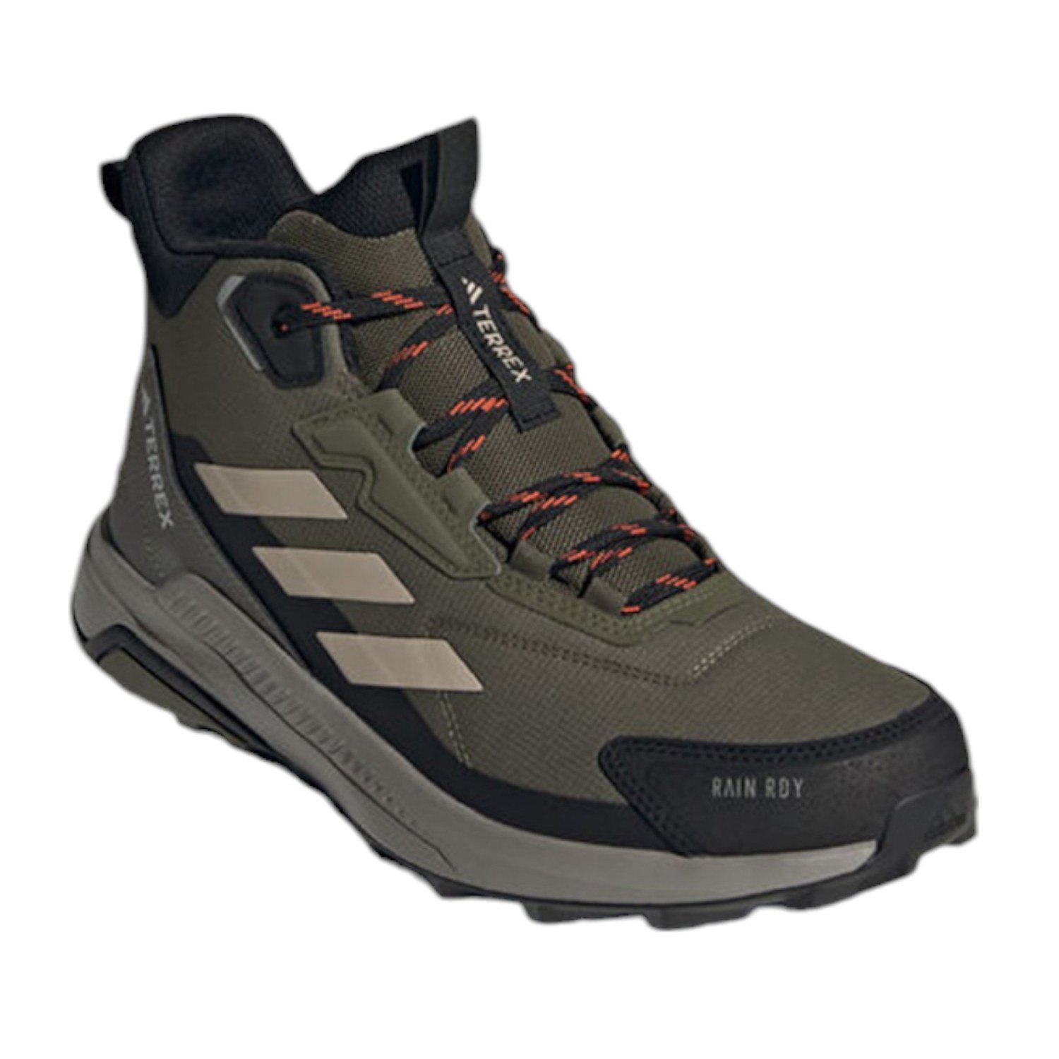 Men Terrex Anylander Mid Rain.Rdy Hiking Shoes Olive Green