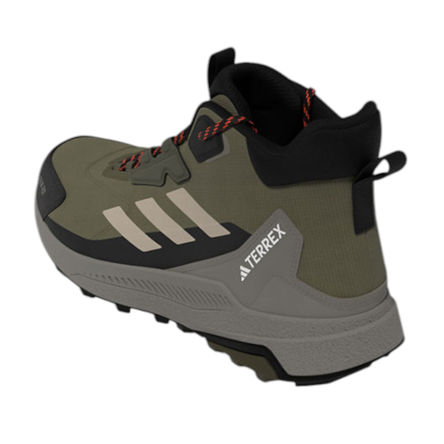 Men Terrex Anylander Mid Rain.Rdy Hiking Shoes Olive Green