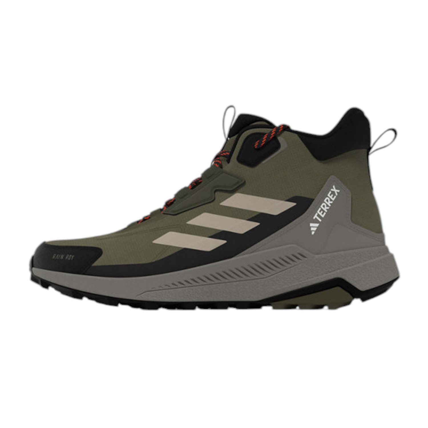 Men Terrex Anylander Mid Rain.Rdy Hiking Shoes Olive Green