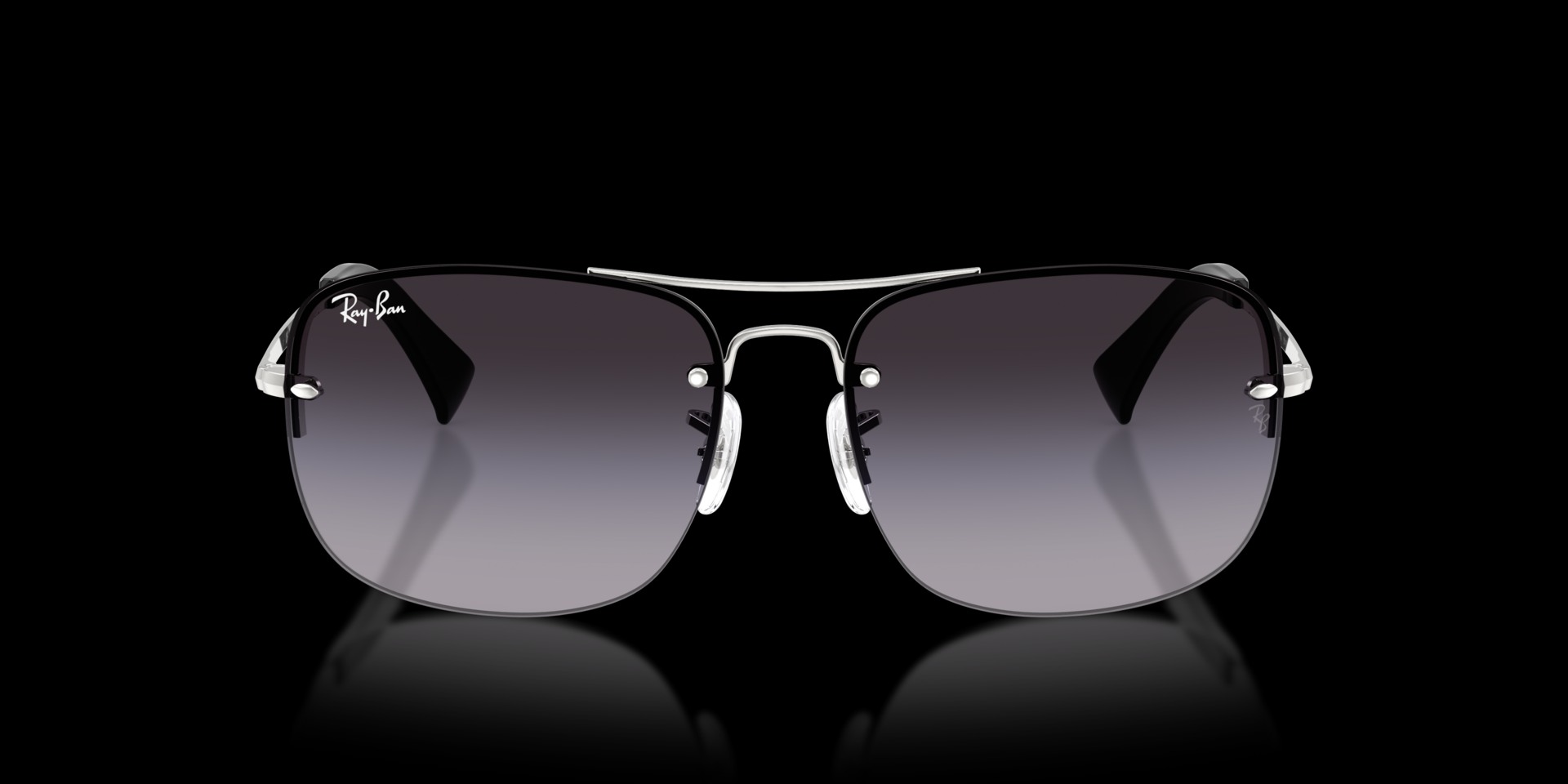 Ray-Ban Silver Metal Unisex Sunglass