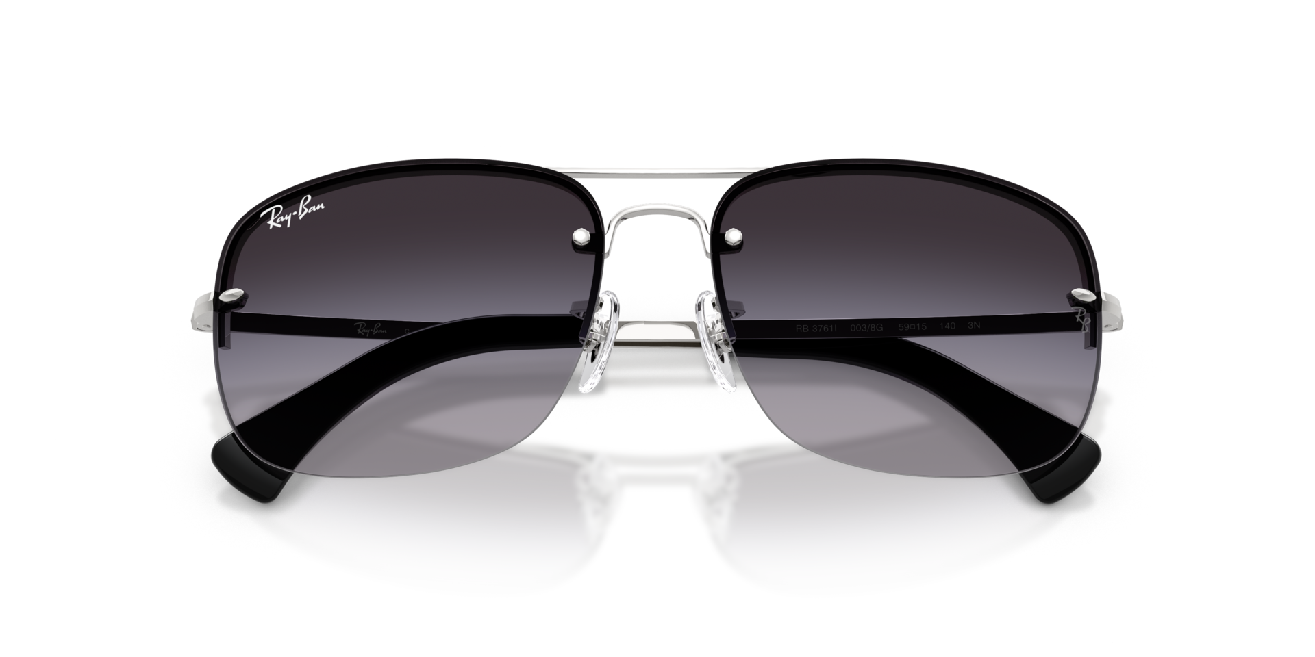 Ray-Ban Silver Metal Unisex Sunglass