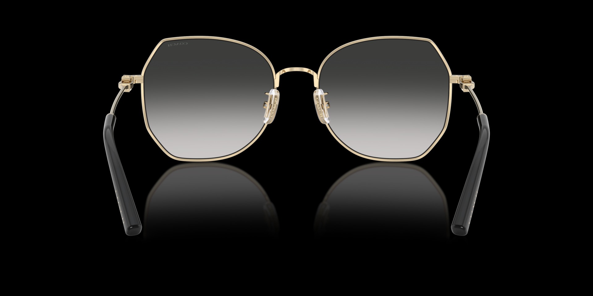 Coach Gold Metal Women Sunglass