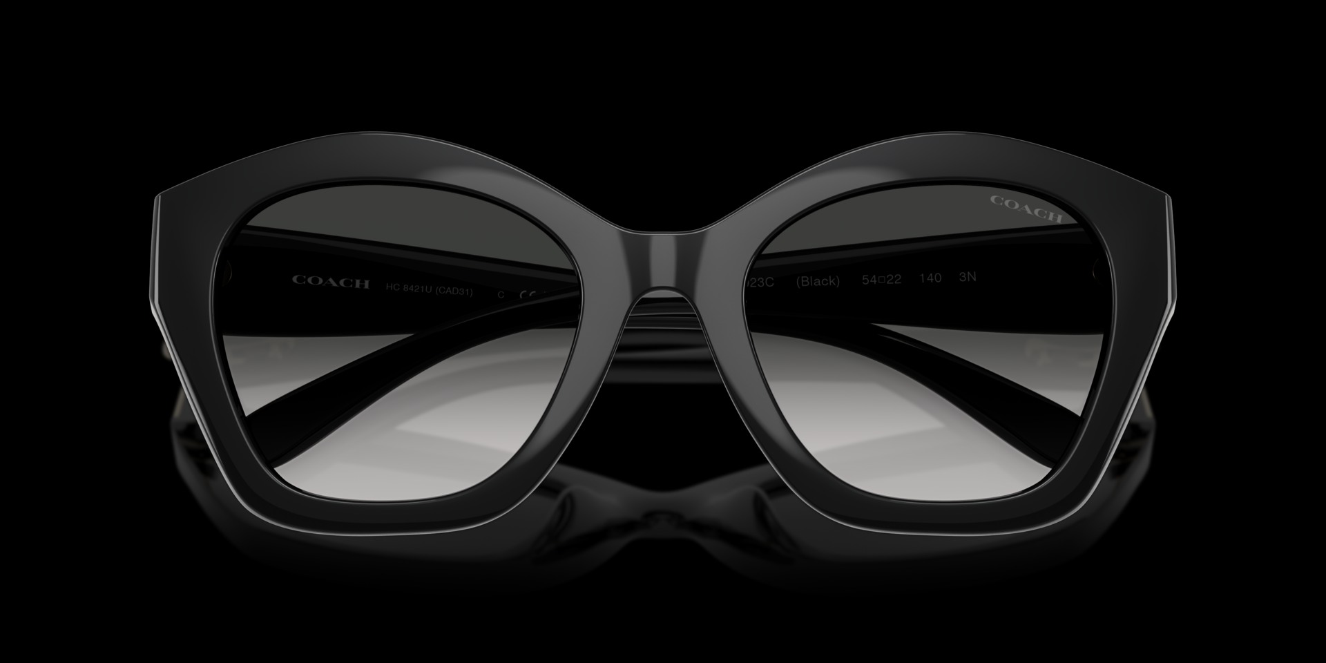 Coach Black Injected Women Sunglass