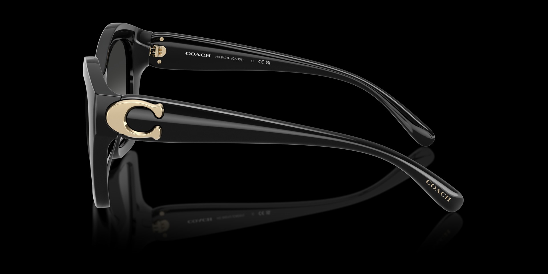 Coach Black Injected Women Sunglass