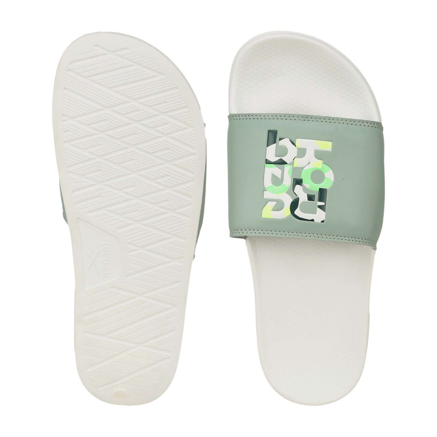 Men Green Slide Ag Flex Slide - Men White Sandals & Slippers