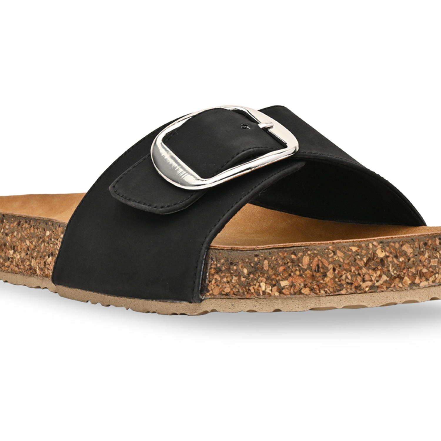 Black Women Casual Flat Sliders