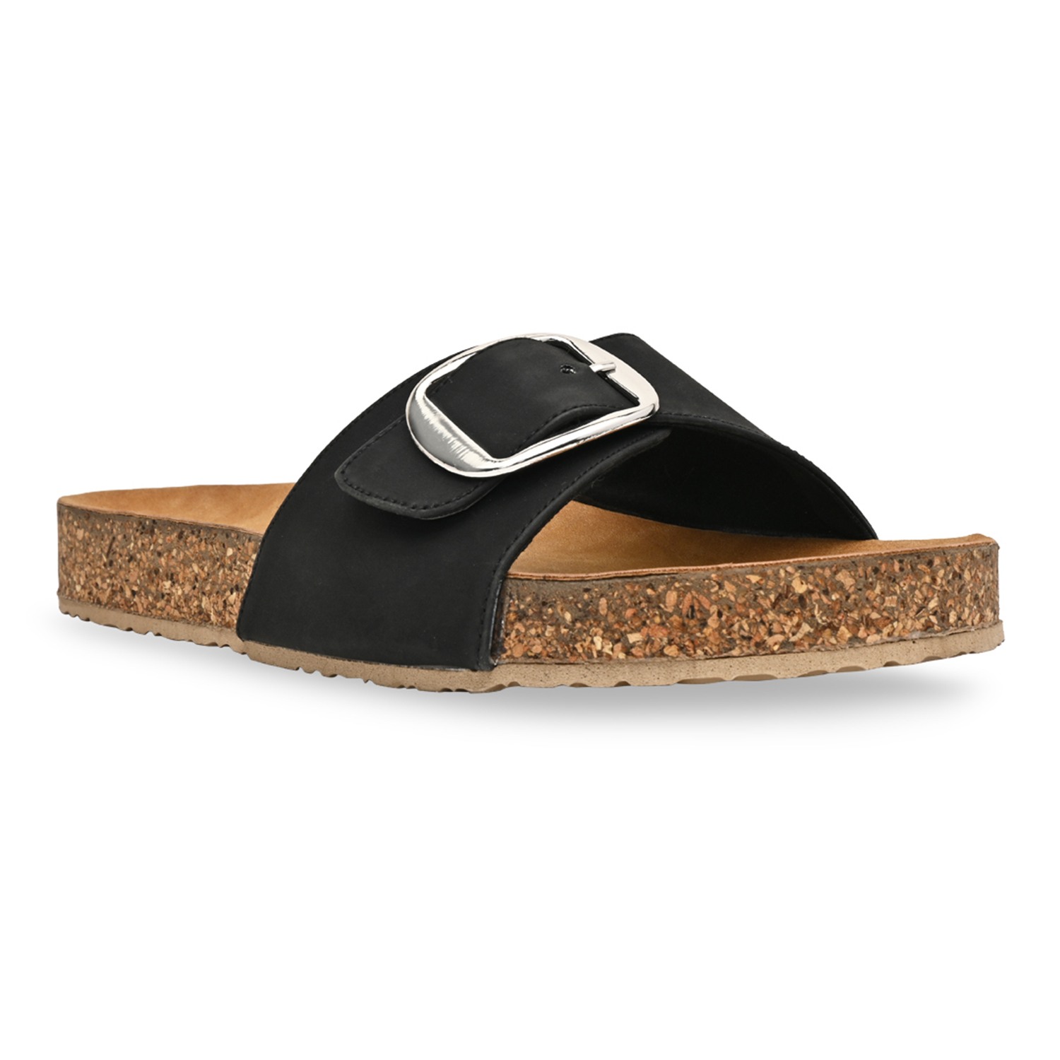 Black Women Casual Flat Sliders