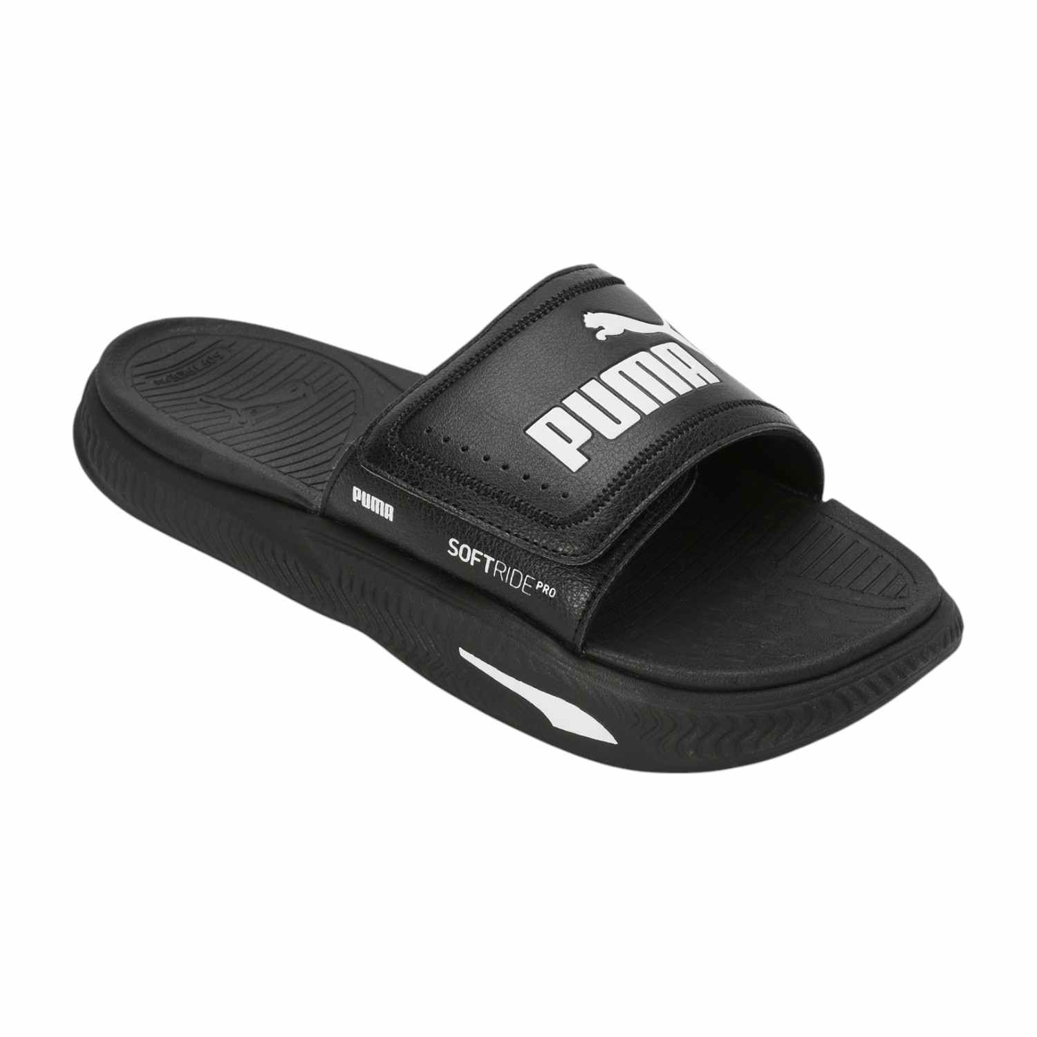 Unisex Black SoftridePro Slide 24 V Res Sandals