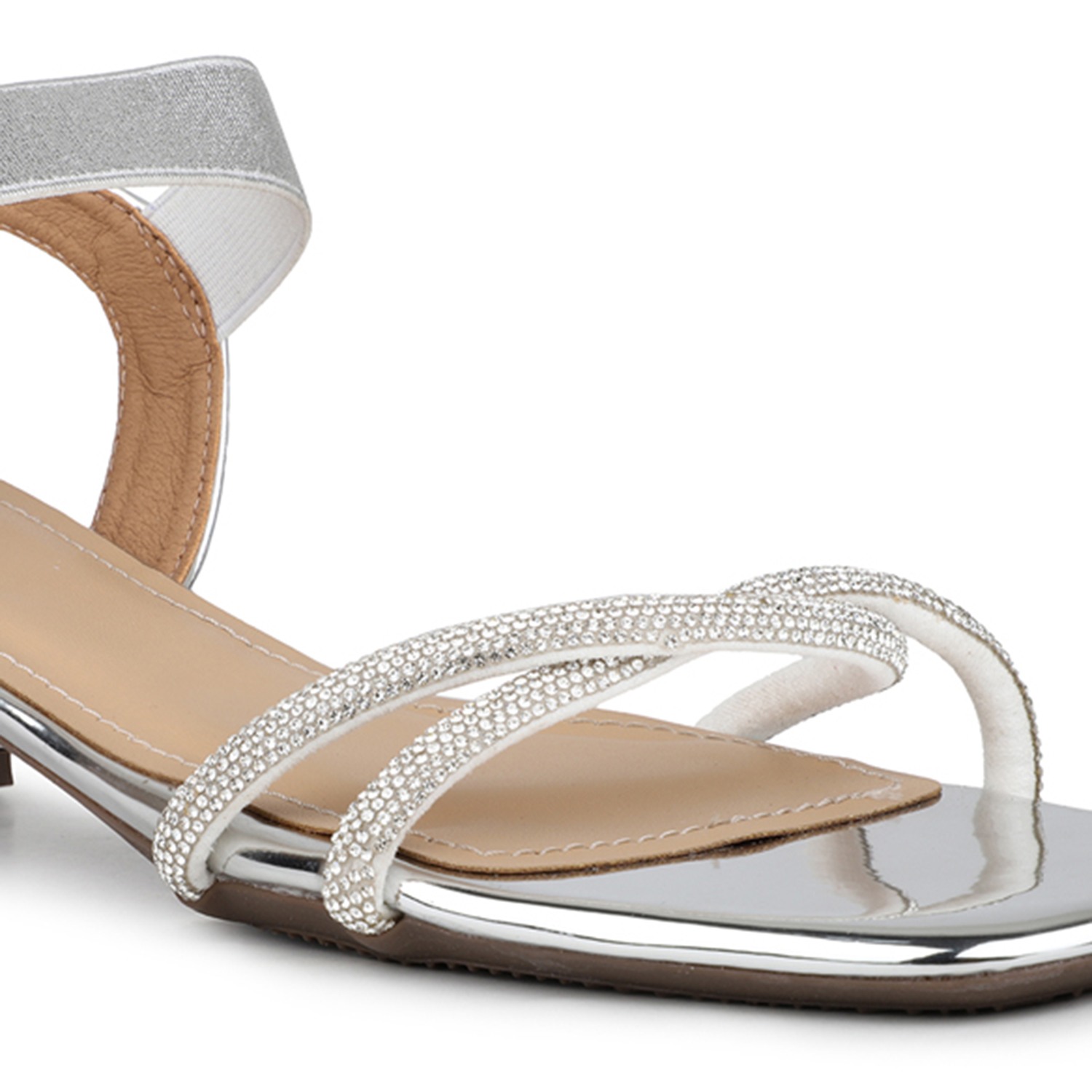 Inc 5 Women Embellished Open Toe Block Sandals