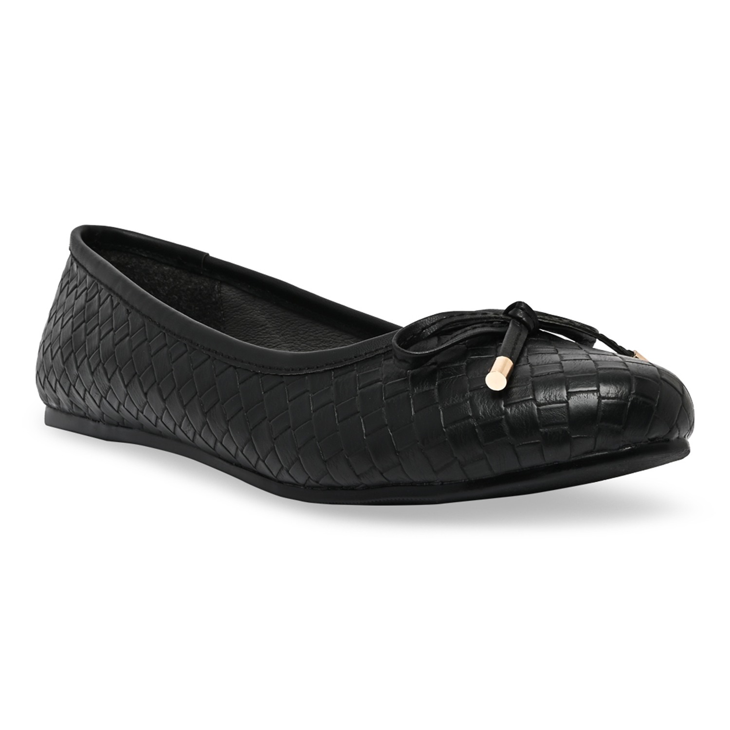 Black Women Woven Ballerinas