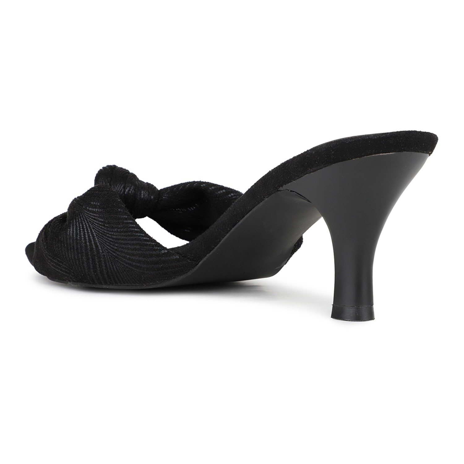 Inc.5 Womens Black Party Wear Solid Square Heels