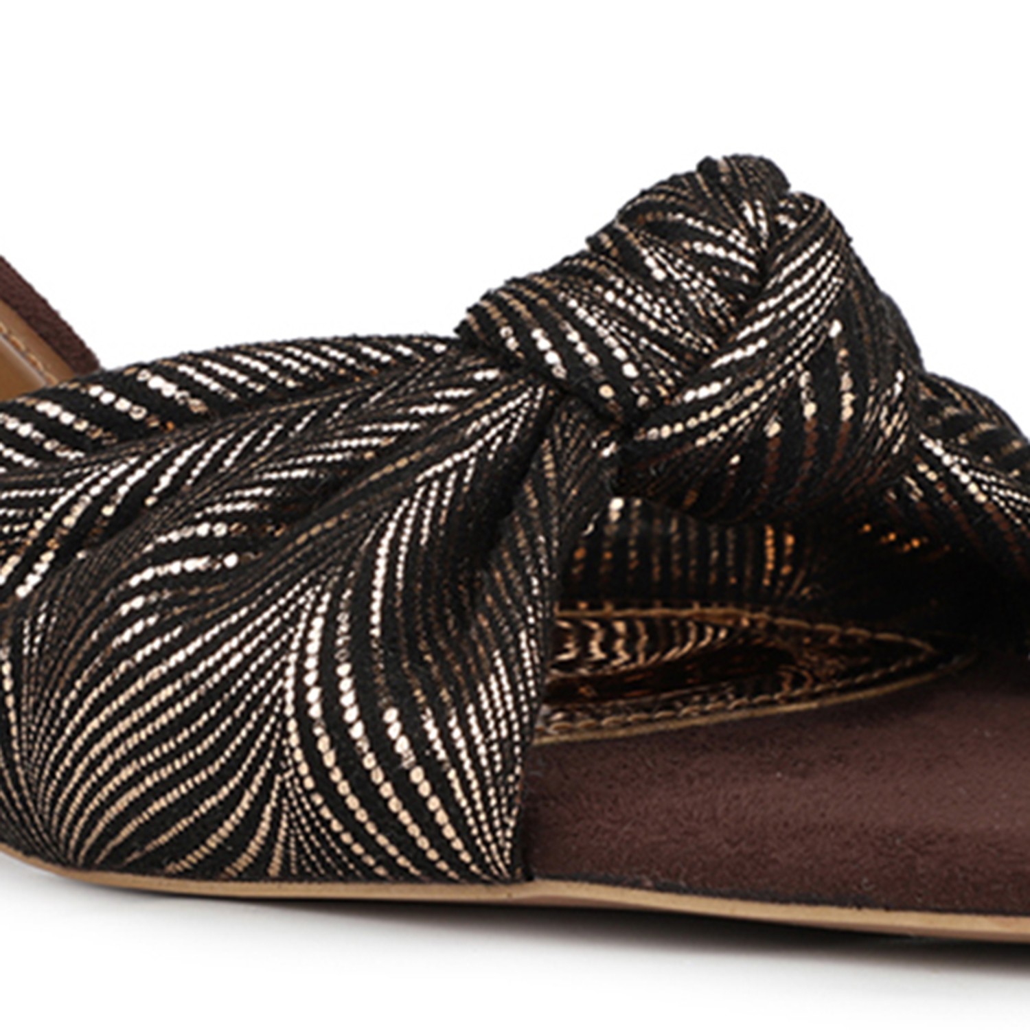 Inc.5 Womens Gold Party Wear Solid Square Heels