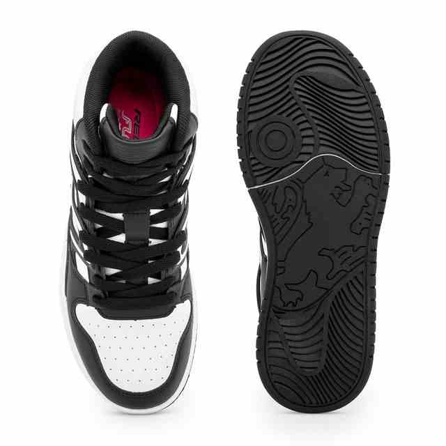 Women Black-White High-Top Casual Sneakers