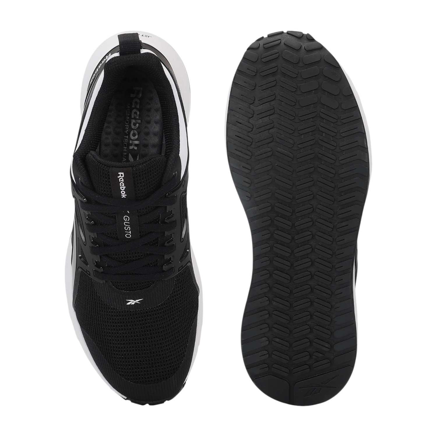 Men Black Gusto Highworth Renew M - Men Black Running Shoes