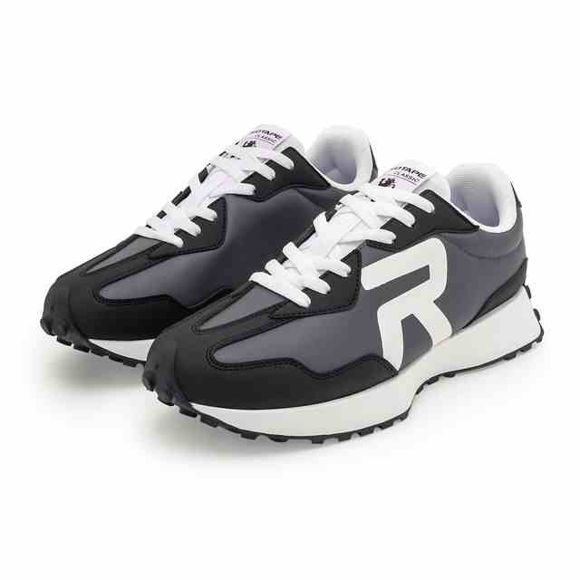 Men’s Grey & Black Lace-Up Casual Sneakers