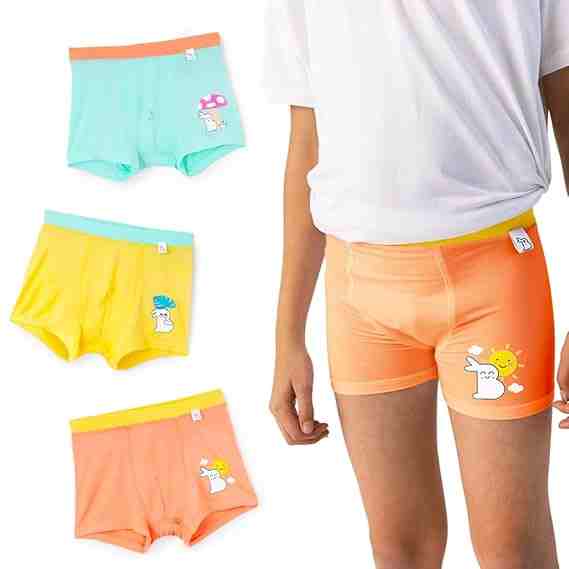 Supper Bottoms Boy Trunks |Supersoft Underwear for Boys | Premium Underwear | Super Stretchy, Breathable, Gentle Elastics, No Scratchy Tags, AZO-Free Dyes