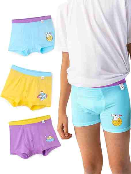 Supper Bottoms Boy Trunks |SuperSoft Underwear for boys | 3X Softer underwear for Kids | Premium Underwear | Super Stretchy, Breathable, Gentle Elastics, No Scratchy Tags, Azo-free dyes