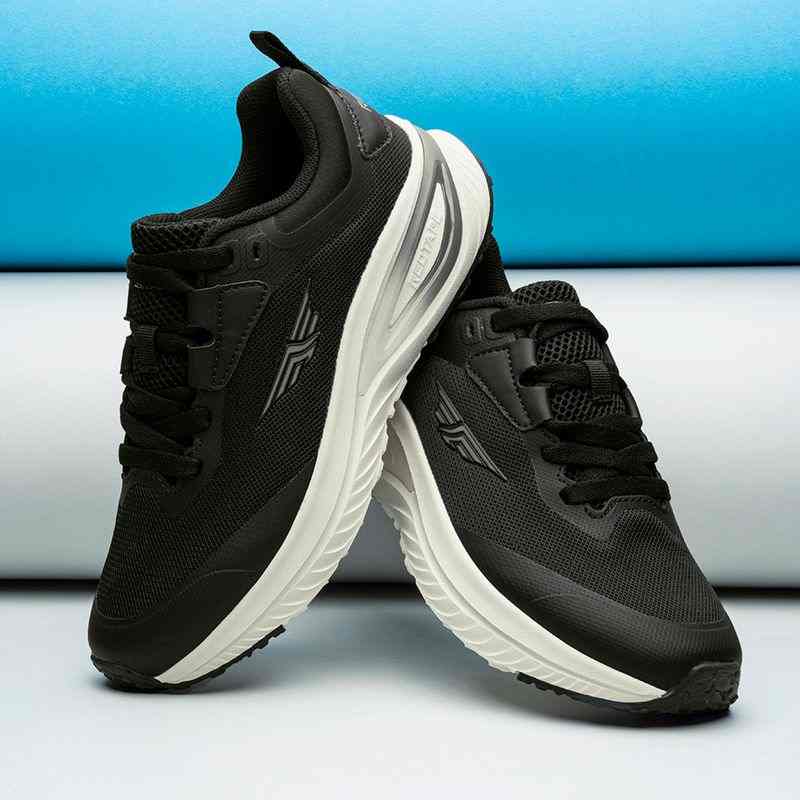 Women Black Mesh Running & Walking Shoes