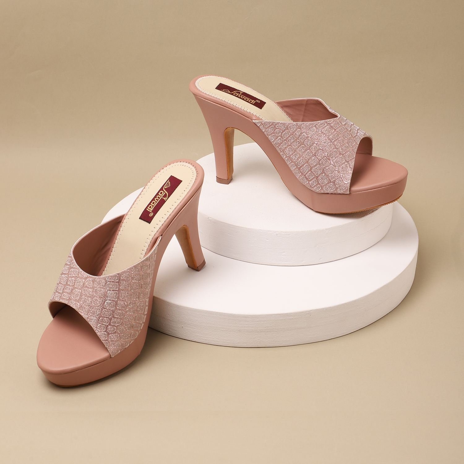 SAWADI | Women Pink Heels Sandal undefined
