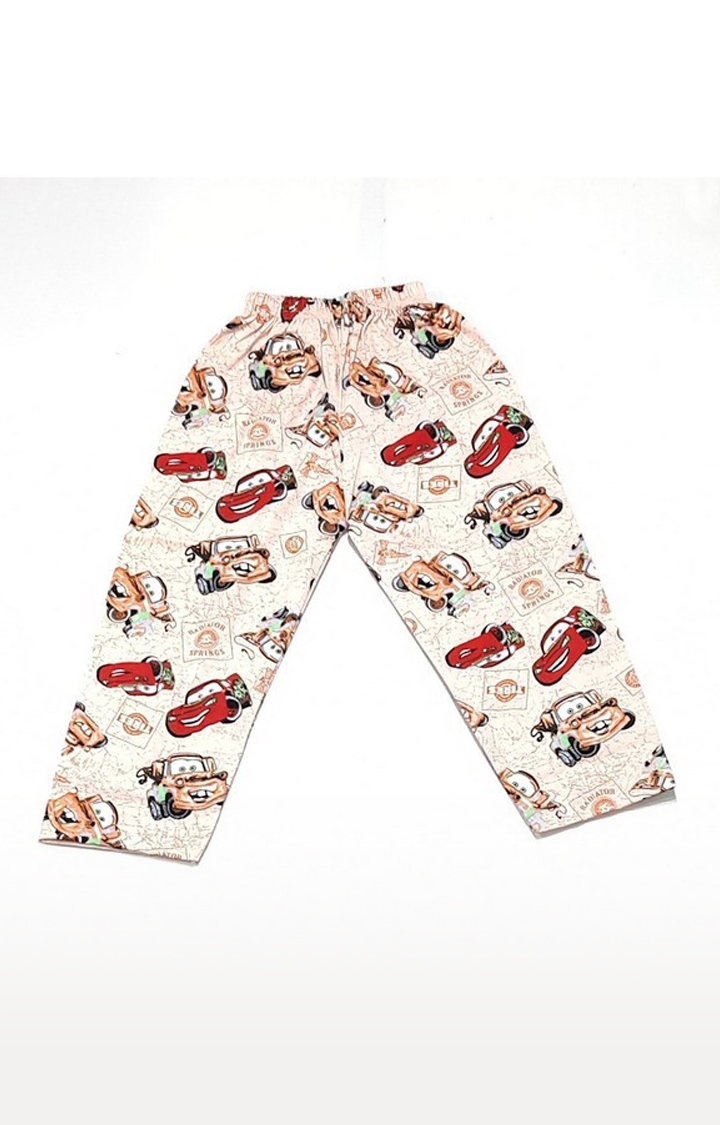 AAAKAR | Stylish Boy's Beige Graphic Printed Shirt And Pyjama Set 3