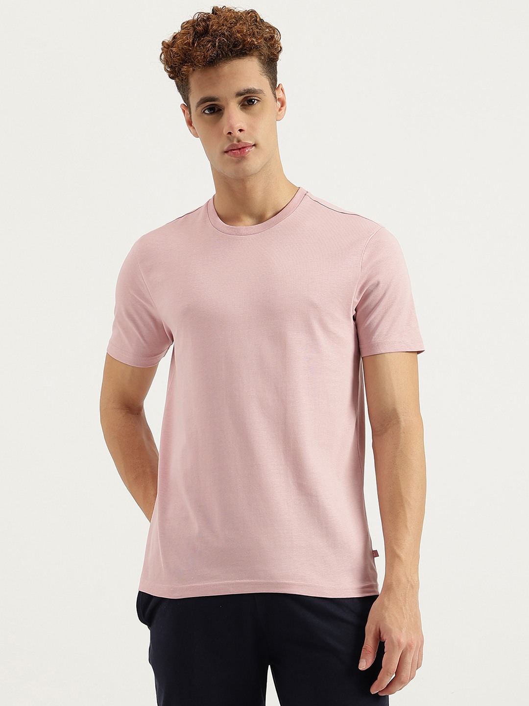 United Colors of Benetton Relaxed Fit Round Neck Solid T-Shirt