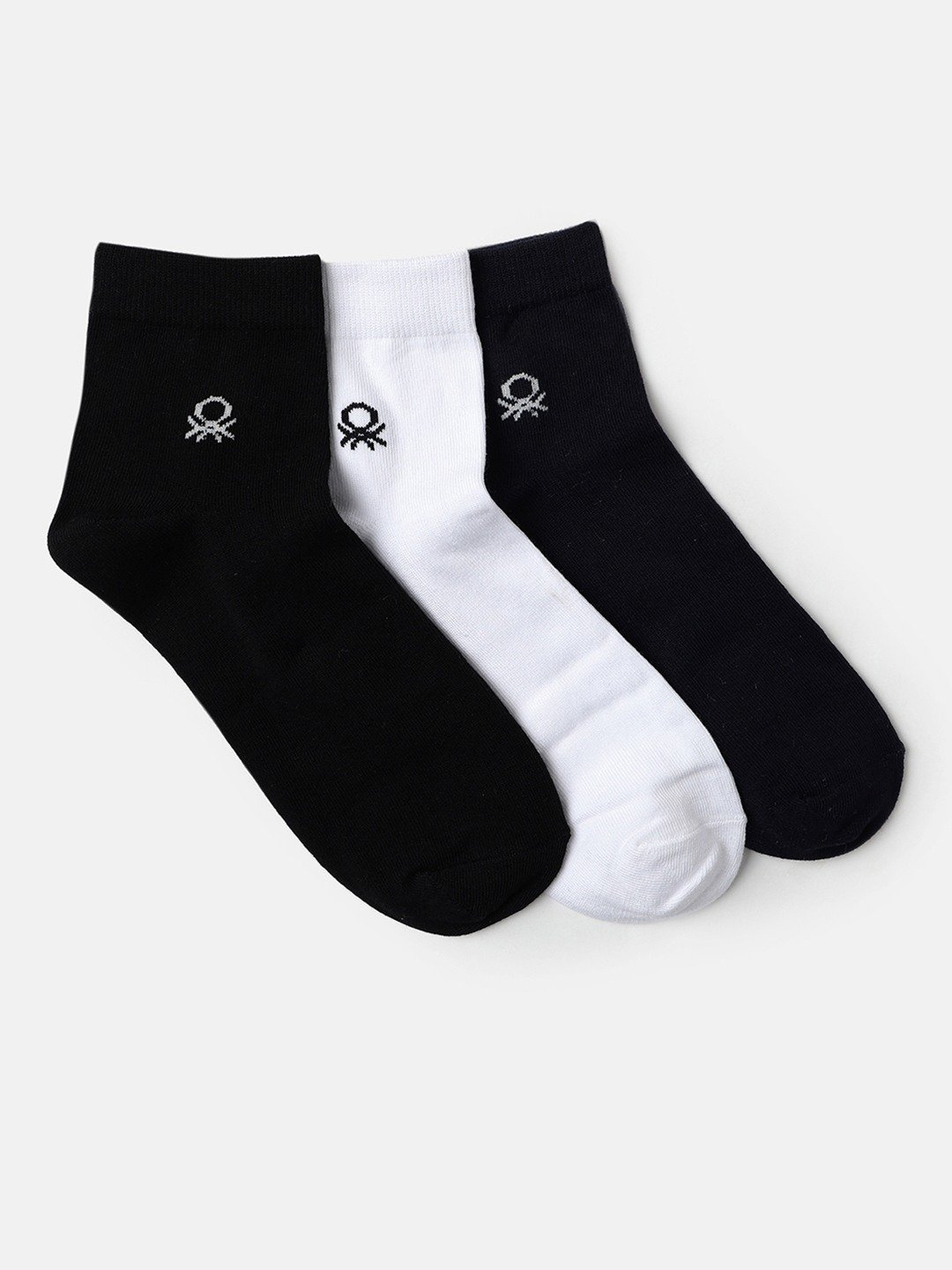 United Colors of Benetton Solid Pack of 3 Socks