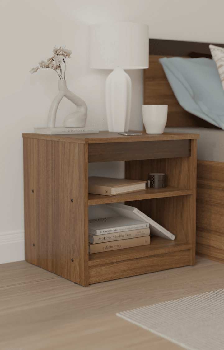 Holland Bedside Table - Leon Teak (DIY)